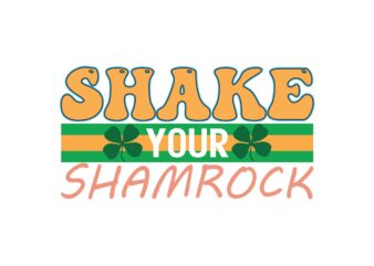 Shake Your Shamrock t shirt template vector