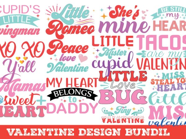 Valentine bundle t shirt vector art