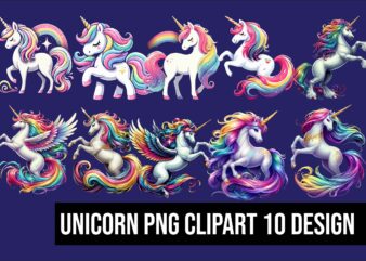 Unicorn PNG Clipart t shirt vector graphic