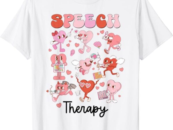 Valentines day speech therapy therapist slpa slp valentine t-shirt