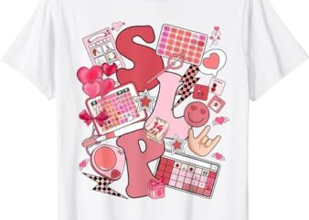 Valentines Day Speech Therapy Therapist Slpa Slp Valentine T-Shirt