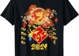 Vietnamese Lunar New Year 2024 Tet Viet Chuc Mung Nam Moi T-Shirt