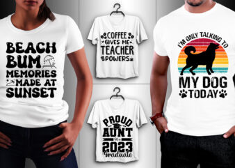 Vintage Sunset T-Shirt Design SVG