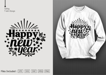 Happy New Year graphic t shirt