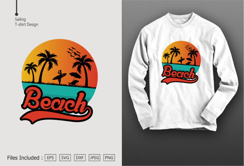 Beach T-shirt Design