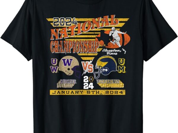 Washington v michigan 2024 cfp national championship retro t-shirt Washington v michigan 2024 cfp national championship retro t-shirt