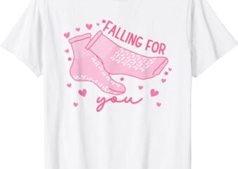 Women Falling For You Valentines Day ER Nurse Ortho CNA ICU T-Shirt