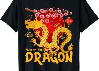 Zodiac Year Of The Dragon Lunar Happy Chinese New Year 2024 T-Shirt