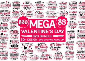 Valentine’s Day Svg Bundle ,Funny Valentine’s Mug Svg Bundle valentine’s vector bundle