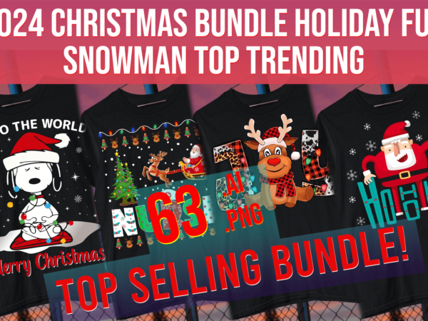 2024 christmas bundle holiday fun snowman top trending