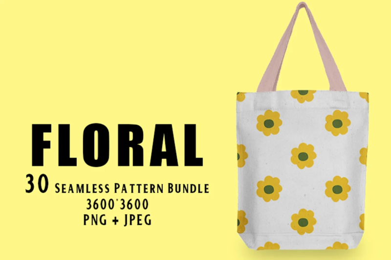Floral Seamless Pattern 30 in 1 Bundle
