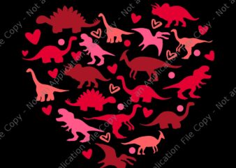 Dinosaur Love Heart T Rex Svg, Cute Valentines Day Svg, Dinosaur Love Svg, Valentines’s Day Svg t shirt vector illustration