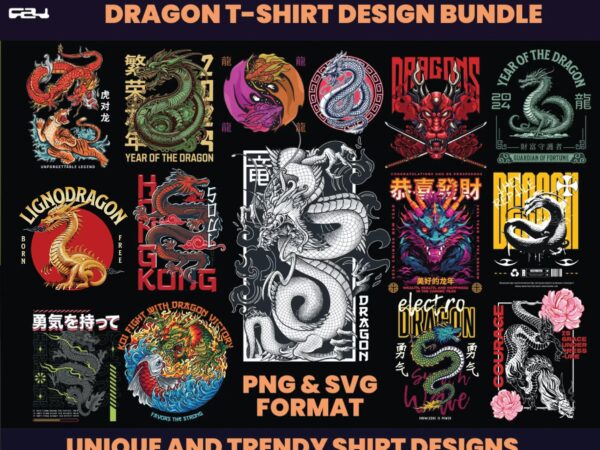 56 dragon t-shirt designs bundle, dragon streetwear, dragon design, chinese dragon, japanese dragon, dragon shirts, graphic tee, dtf, dtg