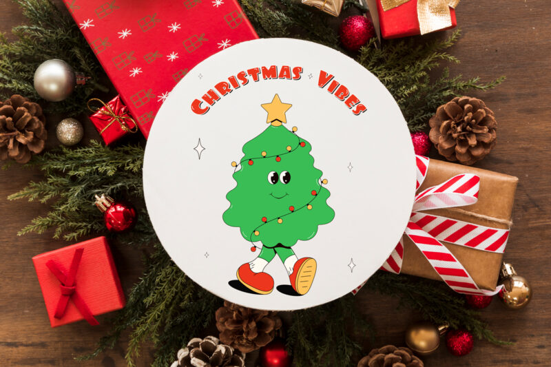 Y2k,Retro Christmas Mascot Sublimation