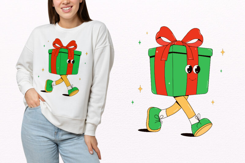 Y2k,Retro Christmas Mascot Sublimation