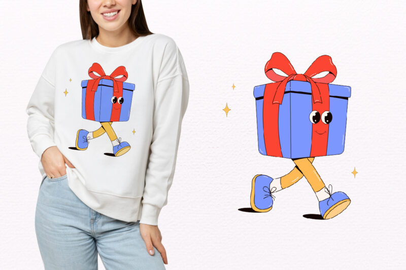Y2k,Retro Christmas Mascot Sublimation