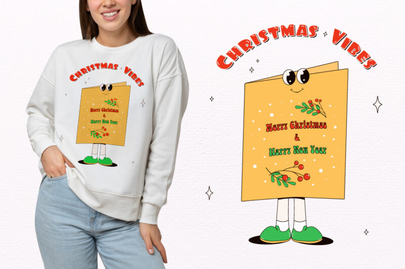 Y2k,Retro Christmas Mascot Sublimation