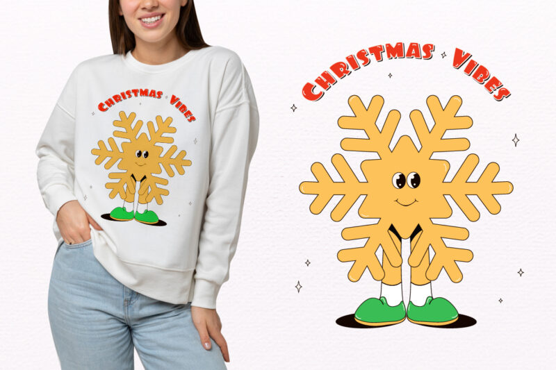 Y2k,Retro Christmas Mascot Sublimation