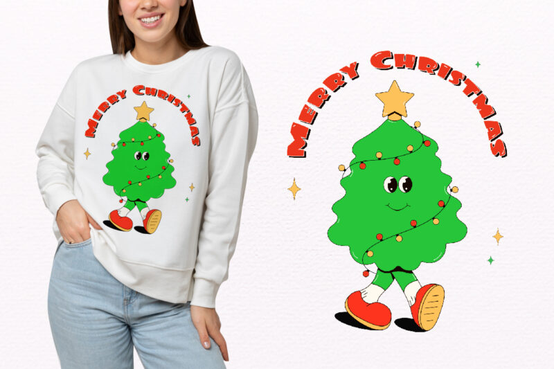 Y2k,Retro Christmas Mascot Sublimation