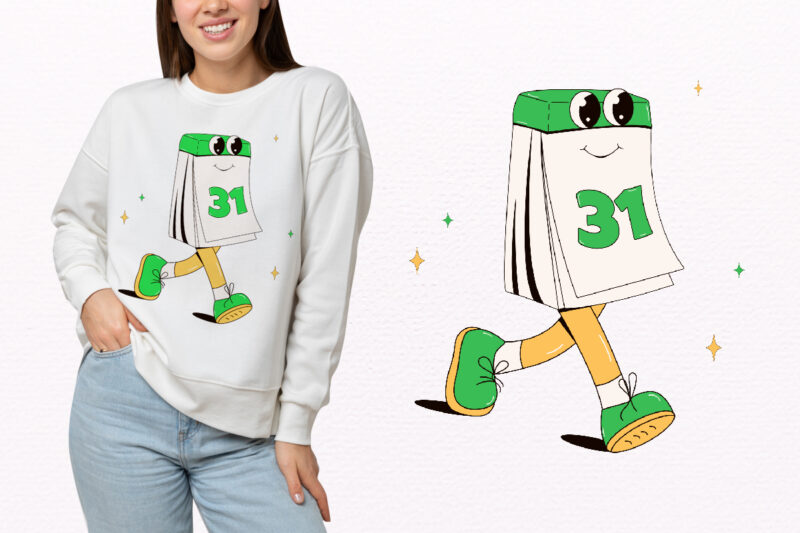 Y2k,Retro Christmas Mascot Sublimation