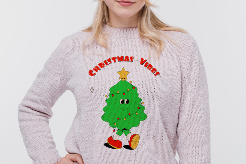 Y2k,Retro Christmas Mascot Sublimation