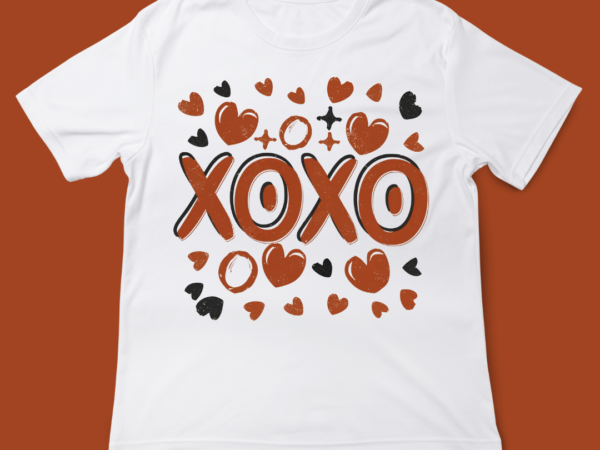 Xoxo, love quote, design, valentines day, typography, t-shirt design, 14th february, valentine typography