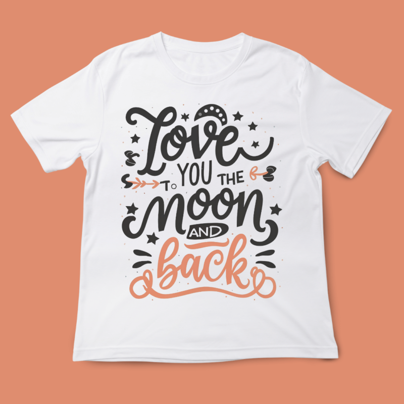 love you to the moon and back, instant download quote, valentines day, t-shirt design, 14 Feb, love quote design, valentines day quote