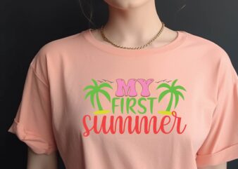 My First Summer t shirt designs for sale