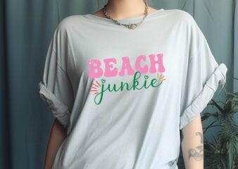 Beach Junkie t shirt template