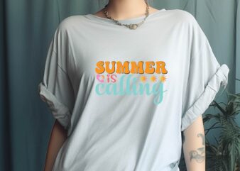 Summer is Calling t shirt template vector