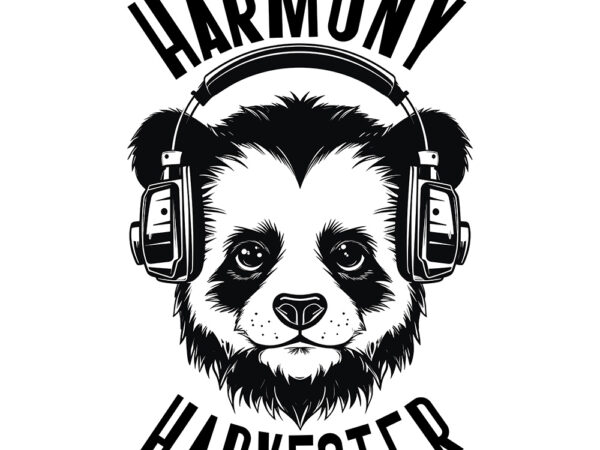 Music panda t shirt designs for sale