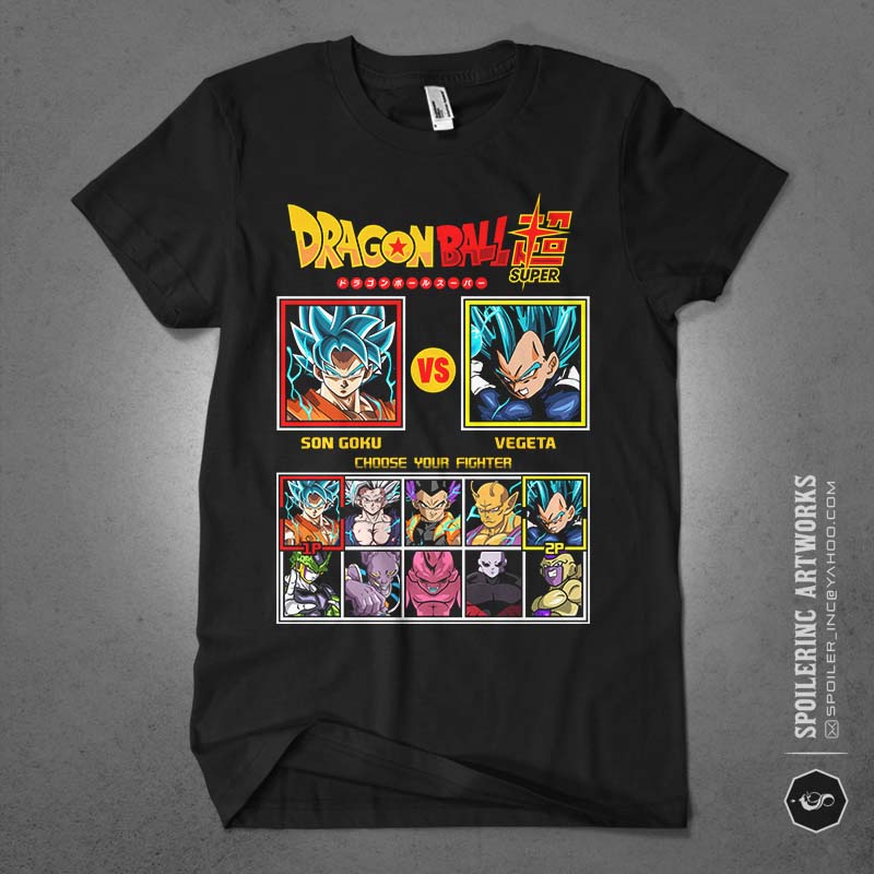 20 dragonball artwork for tshirt design bundle illustration