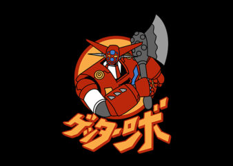 getter robo t shirt design template