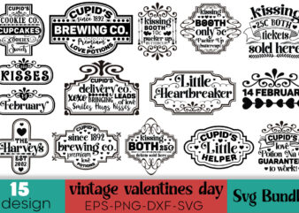 Vintage Valentines Day T-shirt Bundle Vintage Valentines Day Svg Bundle