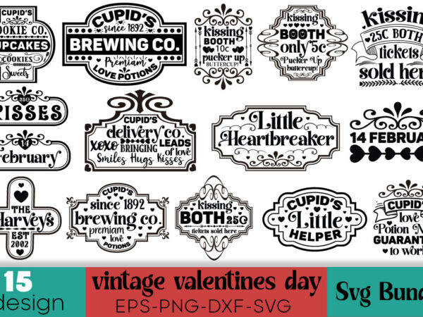 Vintage valentines day t-shirt bundle vintage valentines day svg bundle