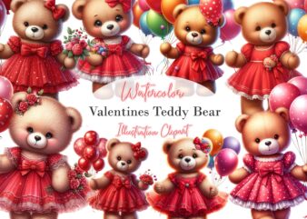 Valentines Day Teddy Bear Png Clipart