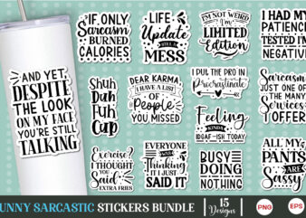 Sarcastic Sticker Bundle, Sarcastic Sticker, Sarcastic Quotes Sticker Png, Sarcasm Sticker Quotes Png, Funny Saying Quotes, fitness Sticker,