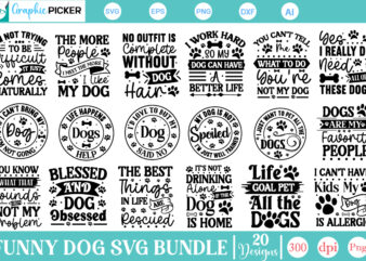 Dog SVG Bundle, Dog Bandana SVG, Funny Dog Bandana SVG Bundle,Pet bandana Svg, Funny Dog Bandana SVG Bundle, Funny Dog SVG, Funny Dog Quote t shirt vector illustration