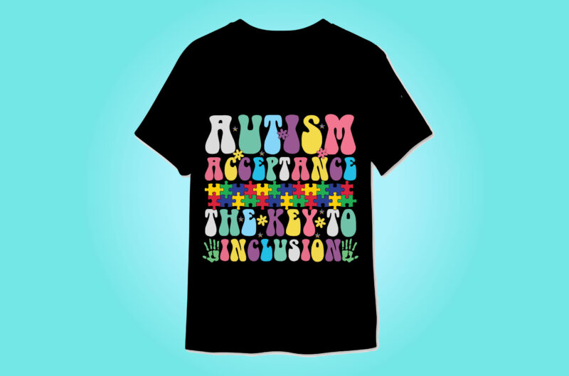 Autism Awareness Retro t-shirt designs bundle