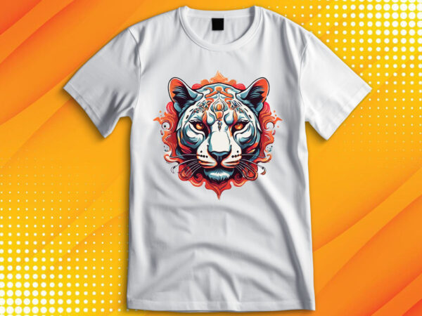 Panther head t shirt illustration