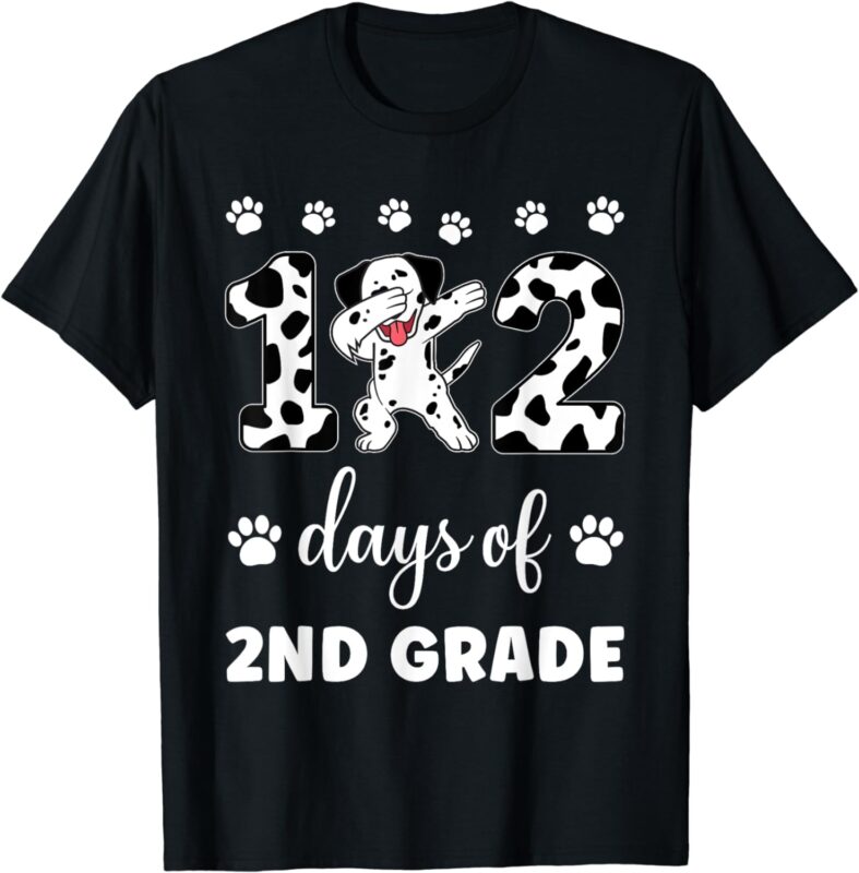 102 Day Of 2nd Grade 100 Days Smarter Teacher Dalmatian Dog T-Shirt