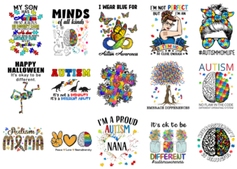 15 Autism Awareness Shirt Designs Bundle P13, Autism Awareness T-shirt, Autism Awareness png file, Autism Awareness digital file, Autism