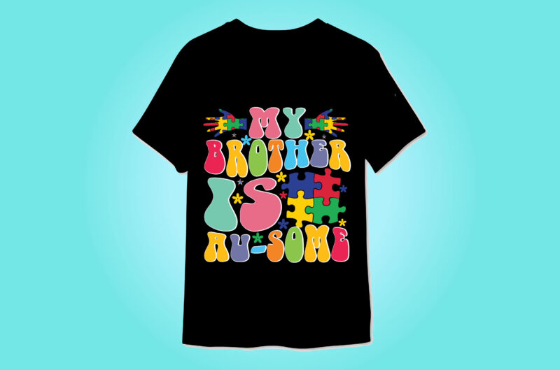 Autism Awareness Retro t-shirt designs bundle
