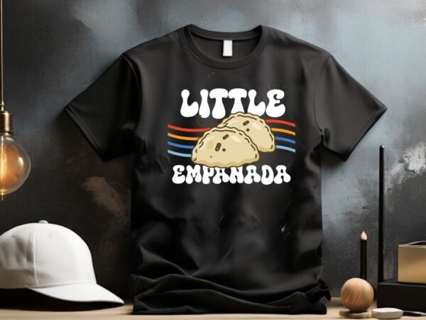 Little empanada mexican venezuela food empanada t-shirt design vector, empanada shirt, empanada lover, food lover, empanada shirt, empanada