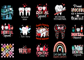 15 Dentist Shirt Designs Bundle P2, Dentist T-shirt, Dentist png file, Dentist digital file, Dentist gift, Dentist download, Dentist design
