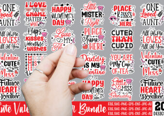 Cute Valentin’s Day Sticker SVG Bundle,Valentine png printable sticker,Valentine png printable stickers, kawaii png, valentine’s day png, pr