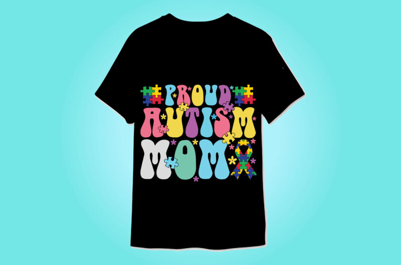 Autism Awareness Retro t-shirt designs bundle