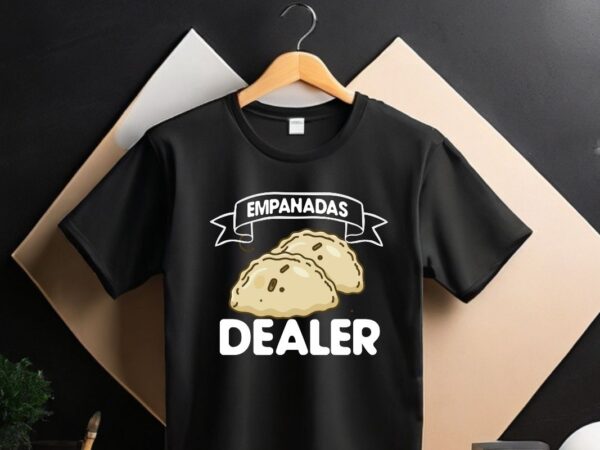 Empanada dealer mexican venezuela food empanada t-shirt design vector, empanada shirt, empanada lover, food lover, empanada shirt, empanada