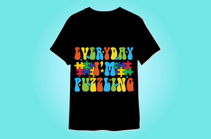 Autism Awareness Retro t-shirt designs bundle