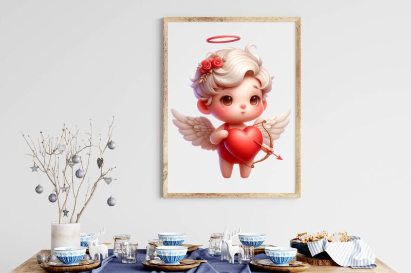 Red Valentine Cupid Sublimation Bundle